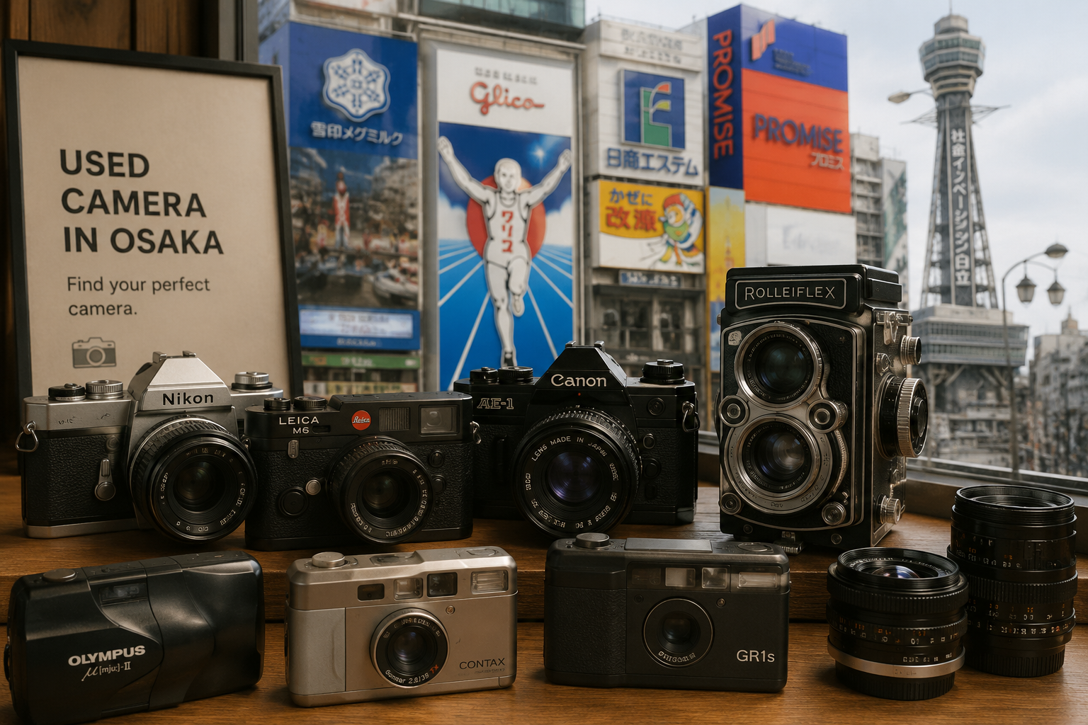 Used camera shopping guide for Osaka, Japan — best vintage and film camera stores