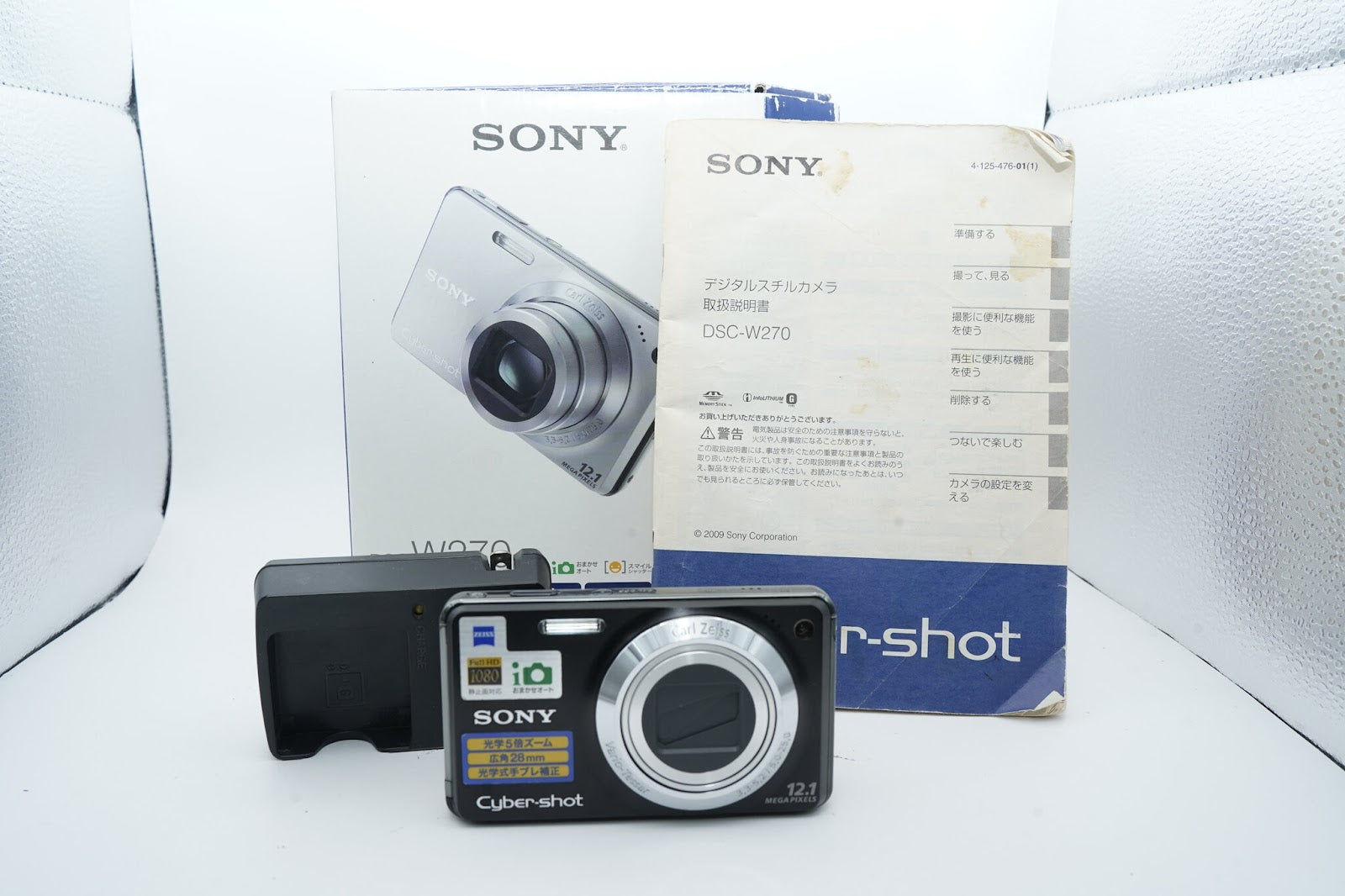 SONY Cyber-shot DSC-W270 ブラック 箱 バッテリー 充電器付属
