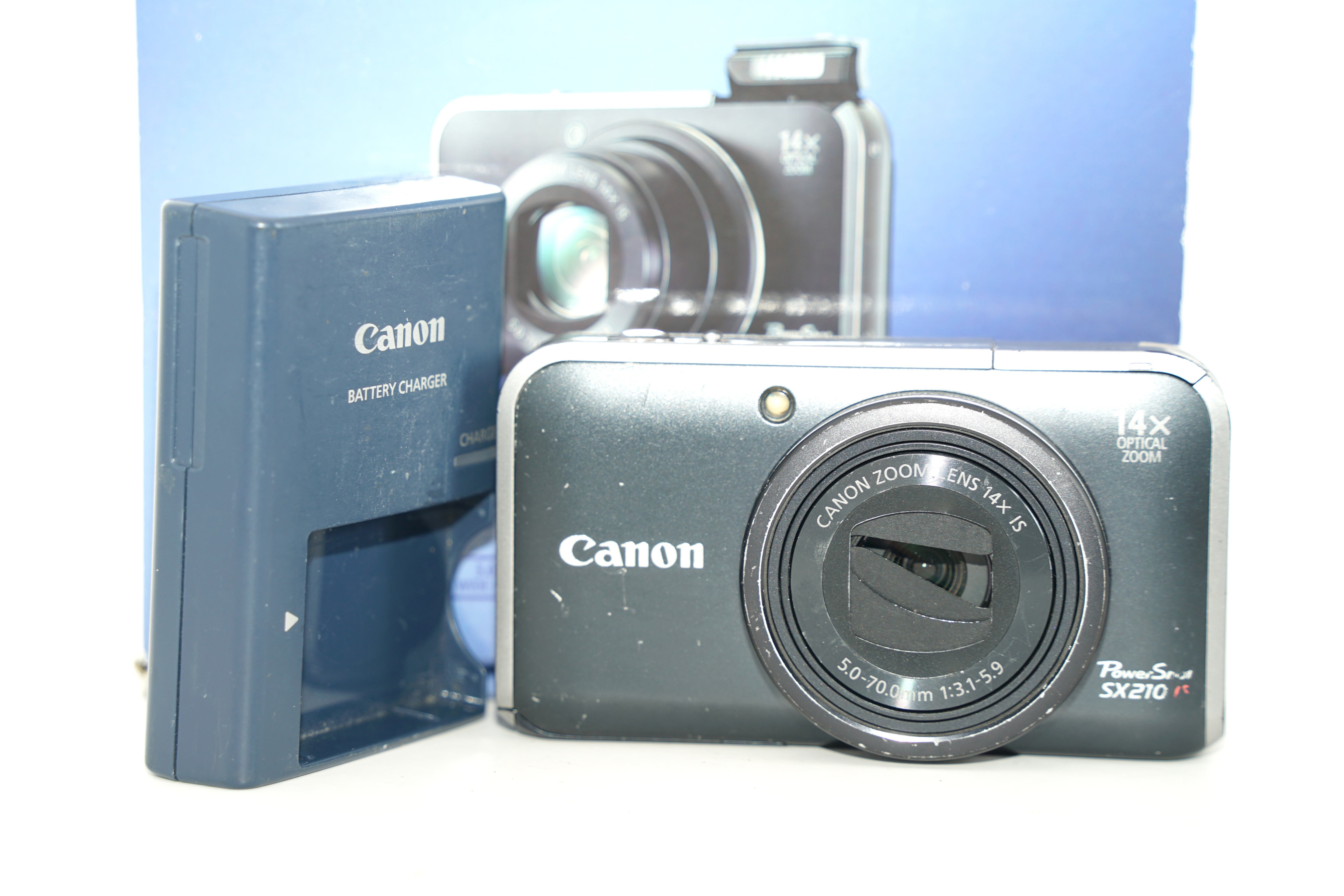 Canon PowerShot SX210 IS ブラック 元箱 バッテリー 充電器付属