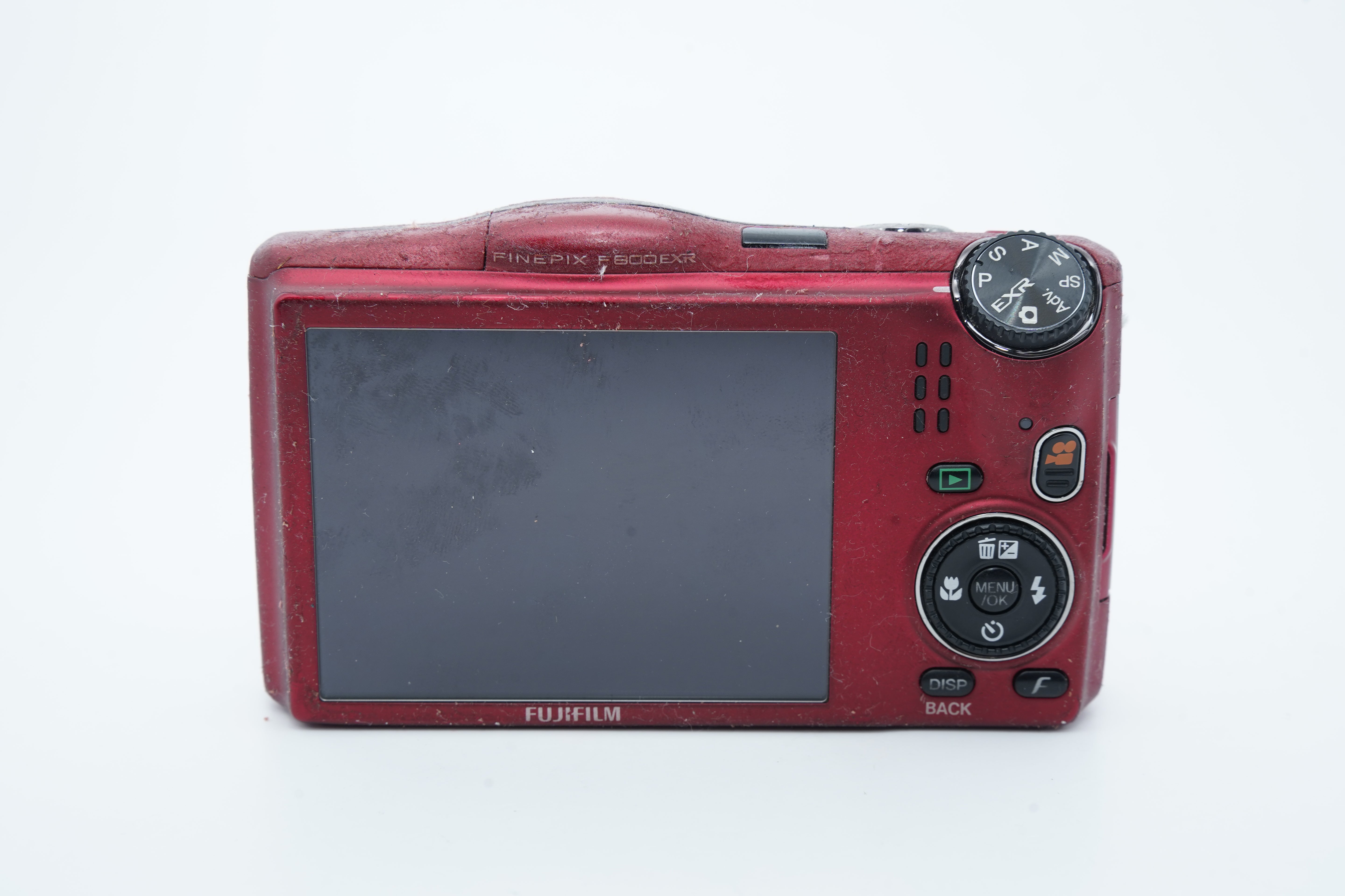 FUJIFILM FINEPIX F800 EXR レッドバッテリー・充電器・箱付属