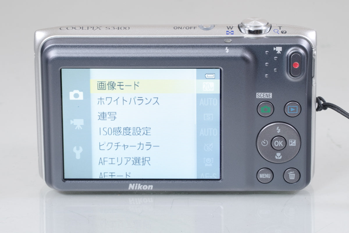Nikon COOLPIX S3400 シルバー 充電器 その他 付き