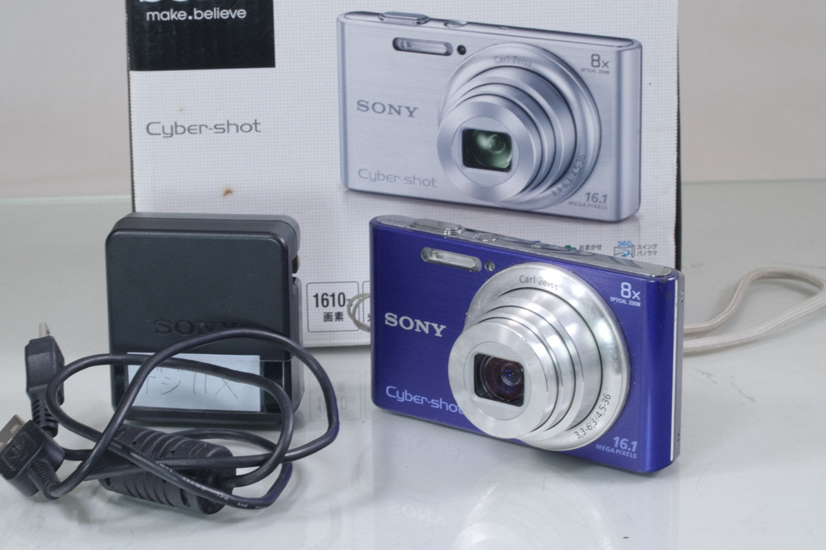SONY Cyber-shot DSC-W730 ブルー バッテリー 充電器 元箱 付き
