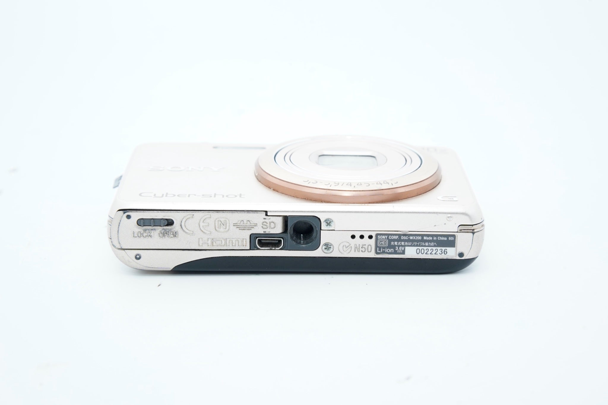 SONY Cyber-shot DSC-WX200 ゴールド バッテリー 充電器付属