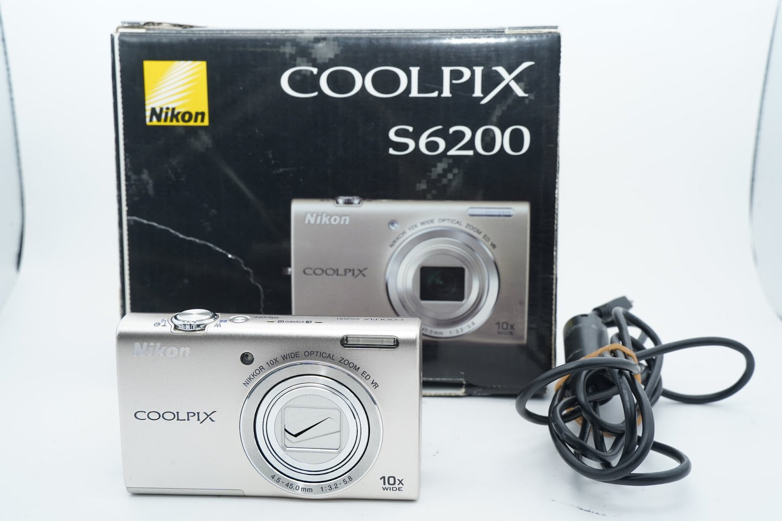 Nikon COOLPIX S6200 ｼﾙﾊﾞｰ バッテリー 充電器 箱 付属