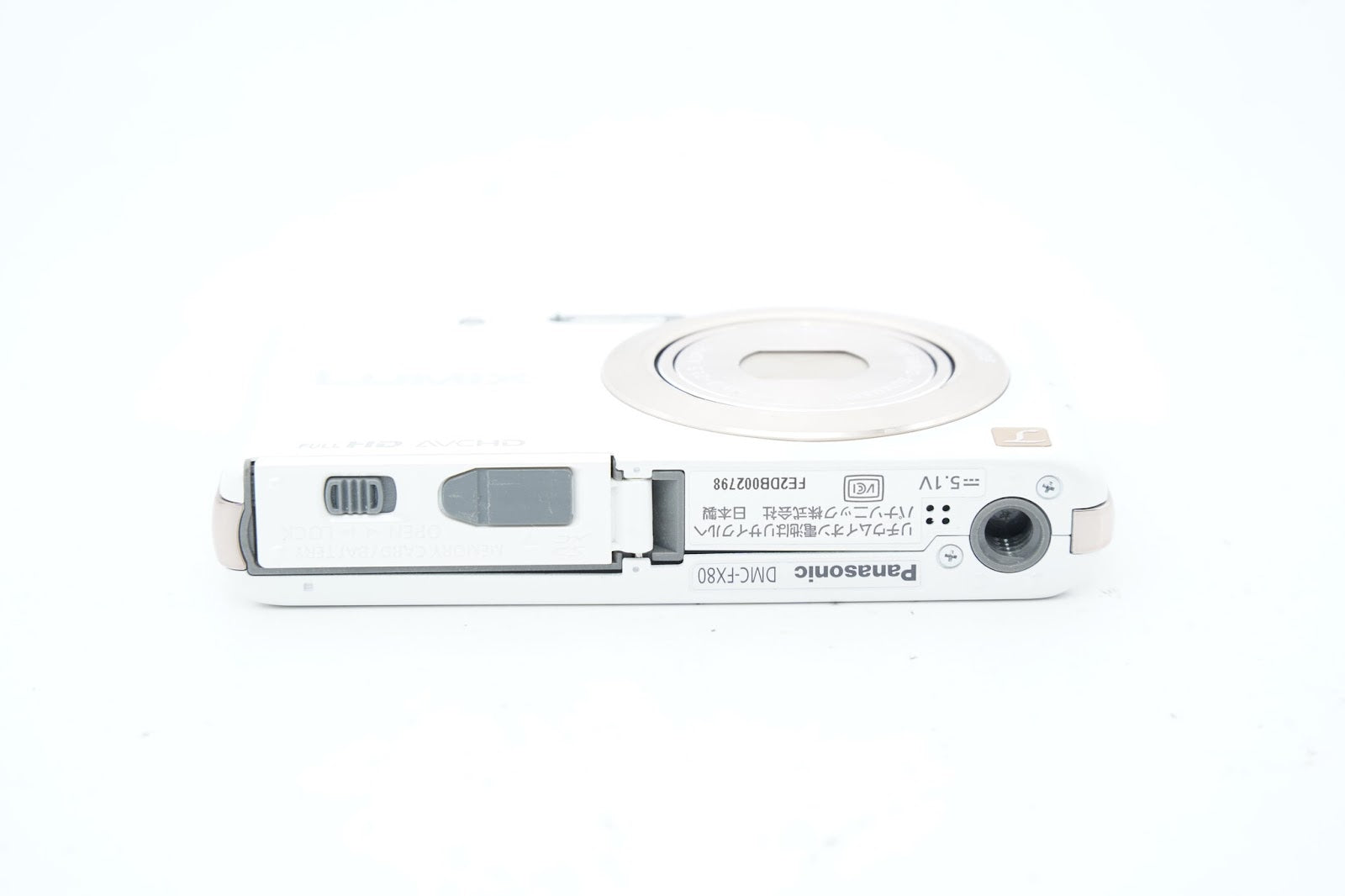 Panasonic LUMIX DMC-FX80 ﾎﾜｲﾄ 箱 バッテリー 充電器付属