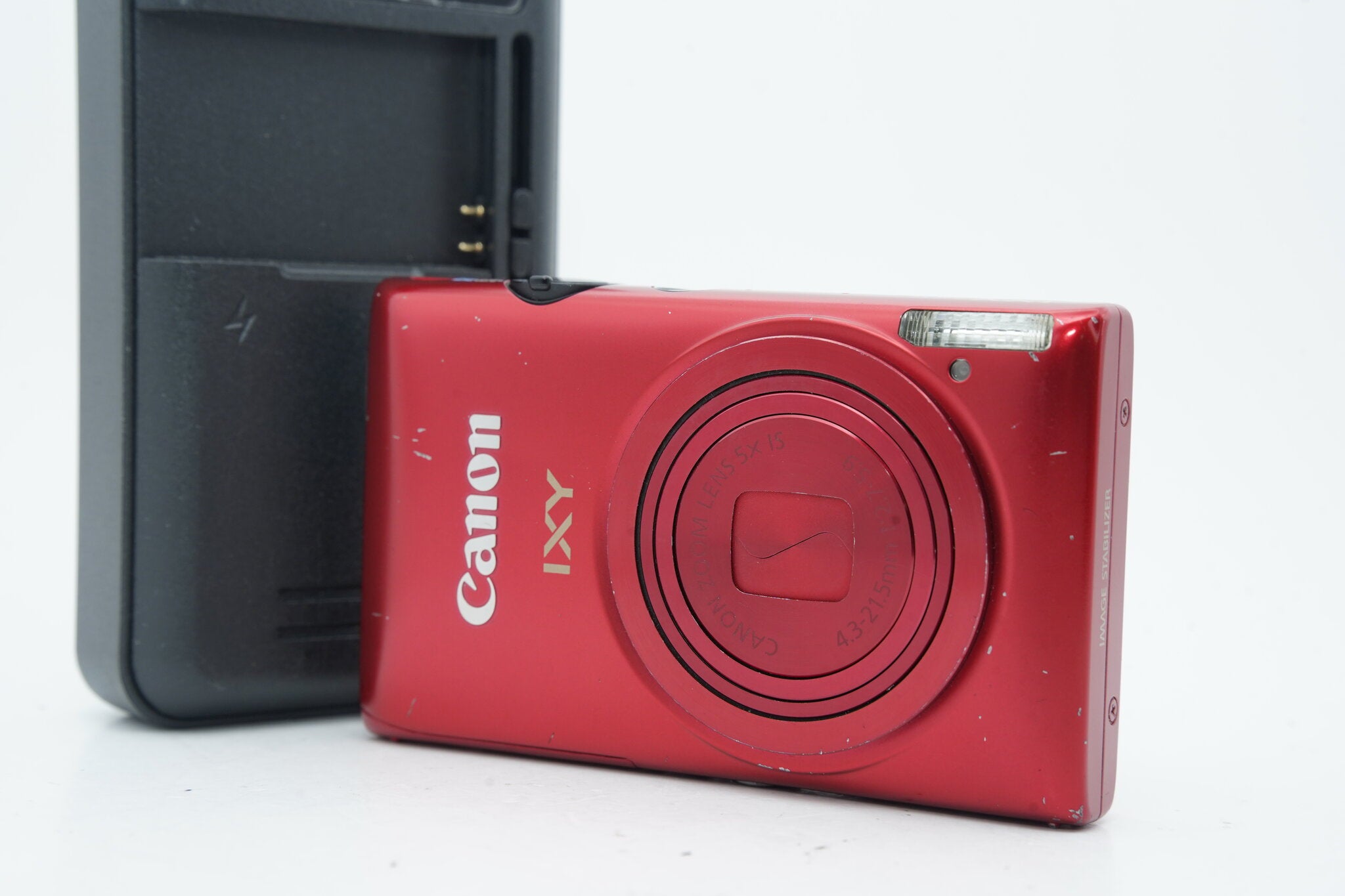 Canon IXY DIGITAL 210IS レッド バッテリー 充電器 付属 動作品