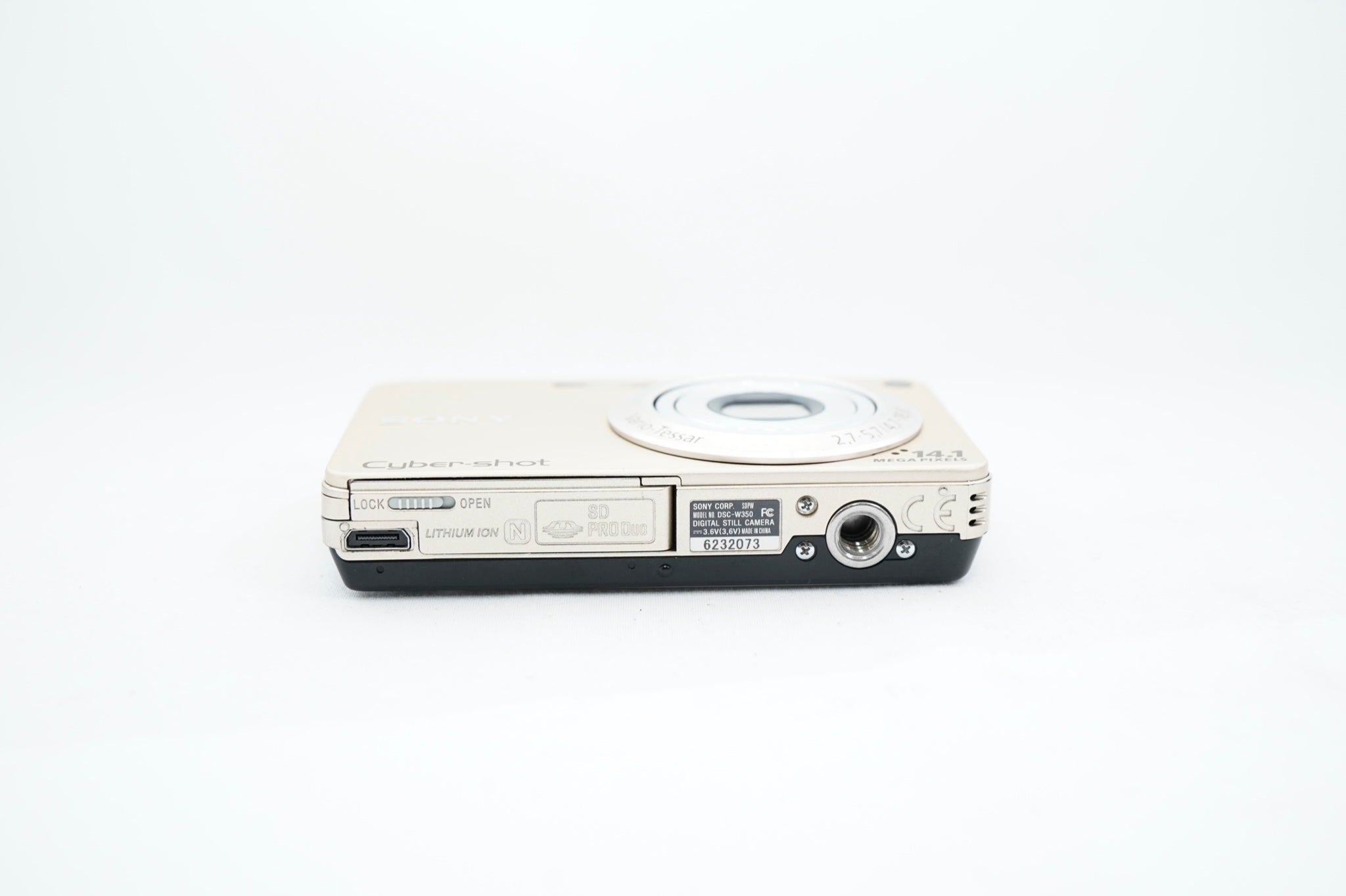 SONY Cyber-shot DSC-W350 ｺﾞｰﾙﾄﾞ（付属：バッテリー）
