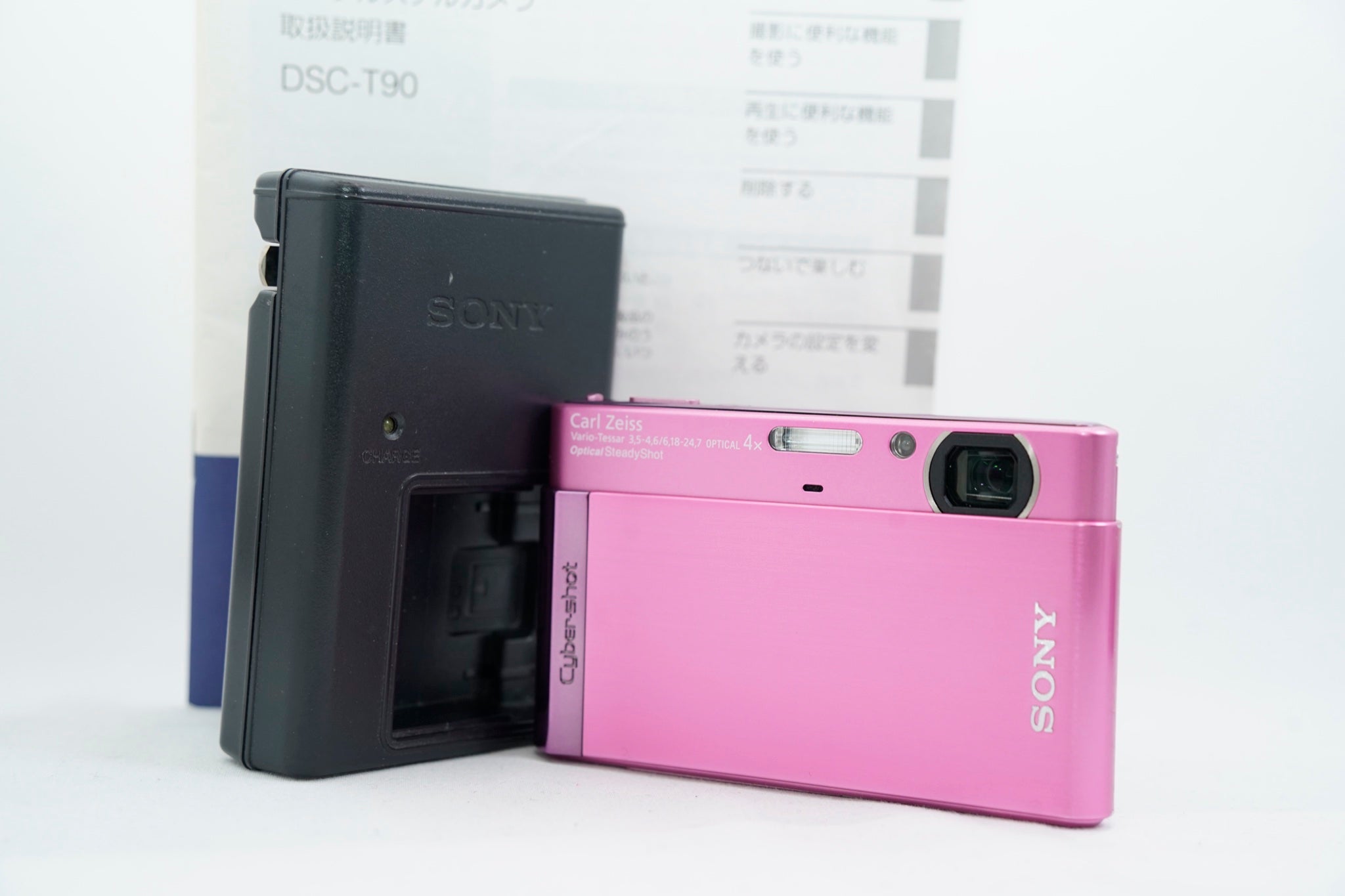 SONY Cyber-shot DSC-T90 ﾋﾟﾝｸ（付属：バッテリー 充電器 付属）