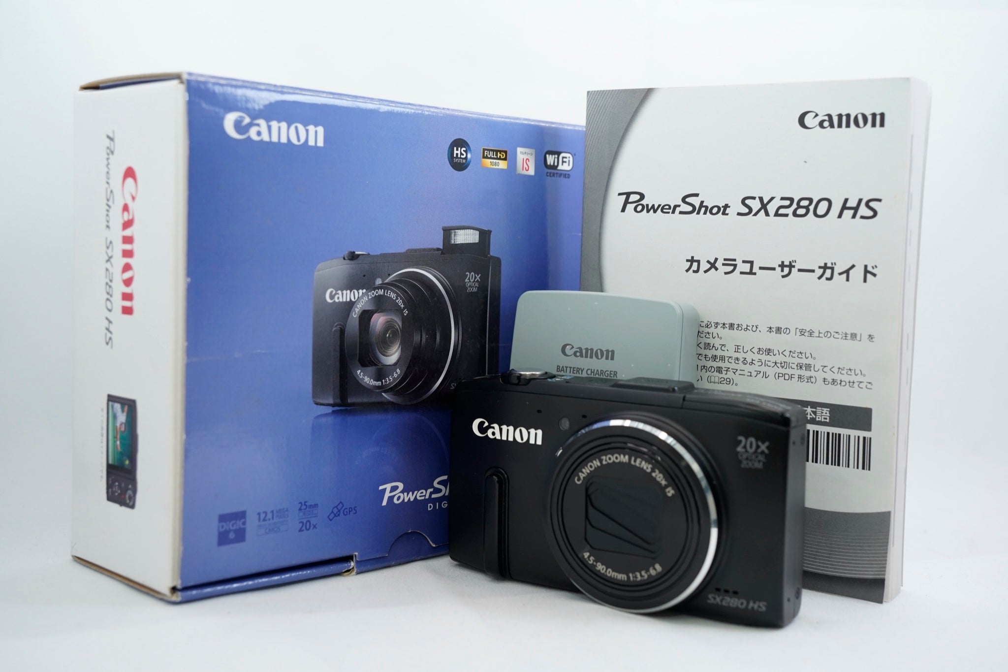 Canon PowerShot SX280 HS ﾌﾞﾗｯｸ（付属：バッテリー 充電器 付属, 箱）