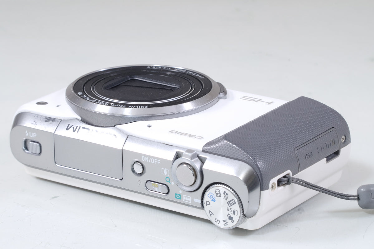 CASIO EXILIM EX-ZR700 ホワイト  バッテリー, 付き